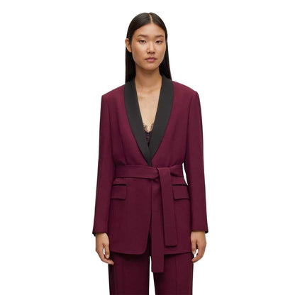 Red - Pack Shot - Boss Womens-Ladies Tilby Regular Smock Jacket