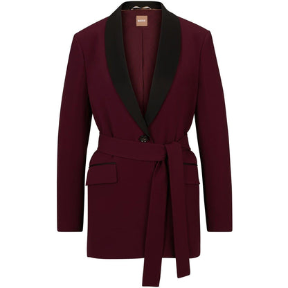 Red - Front - Boss Womens-Ladies Tilby Regular Smock Jacket