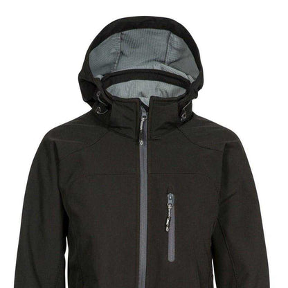 Black - Side - Trespass Womens-Ladies Ellison Soft Shell Jacket