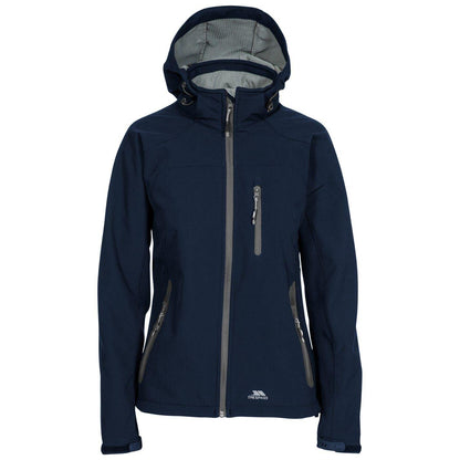 Dark Navy - Front - Trespass Womens-Ladies Ellison Soft Shell Jacket