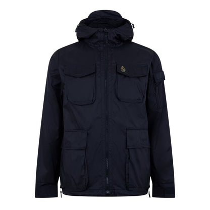 Dark Navy - Front - Luke 1977 Mens Curation Hooded Soft Shell Jacket