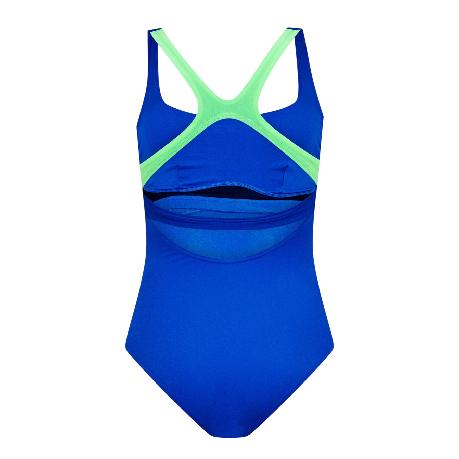 Lagoon Blue - Back - Speedo Womens-Ladies Flexband Regular One Piece Swimsuit