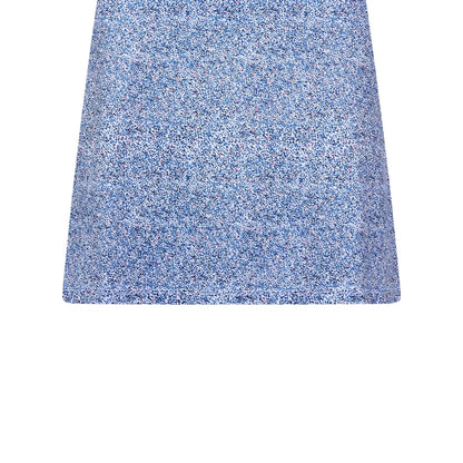 White-Navy - Side - Calvin Klein Womens-Ladies Speckle Mini Skort