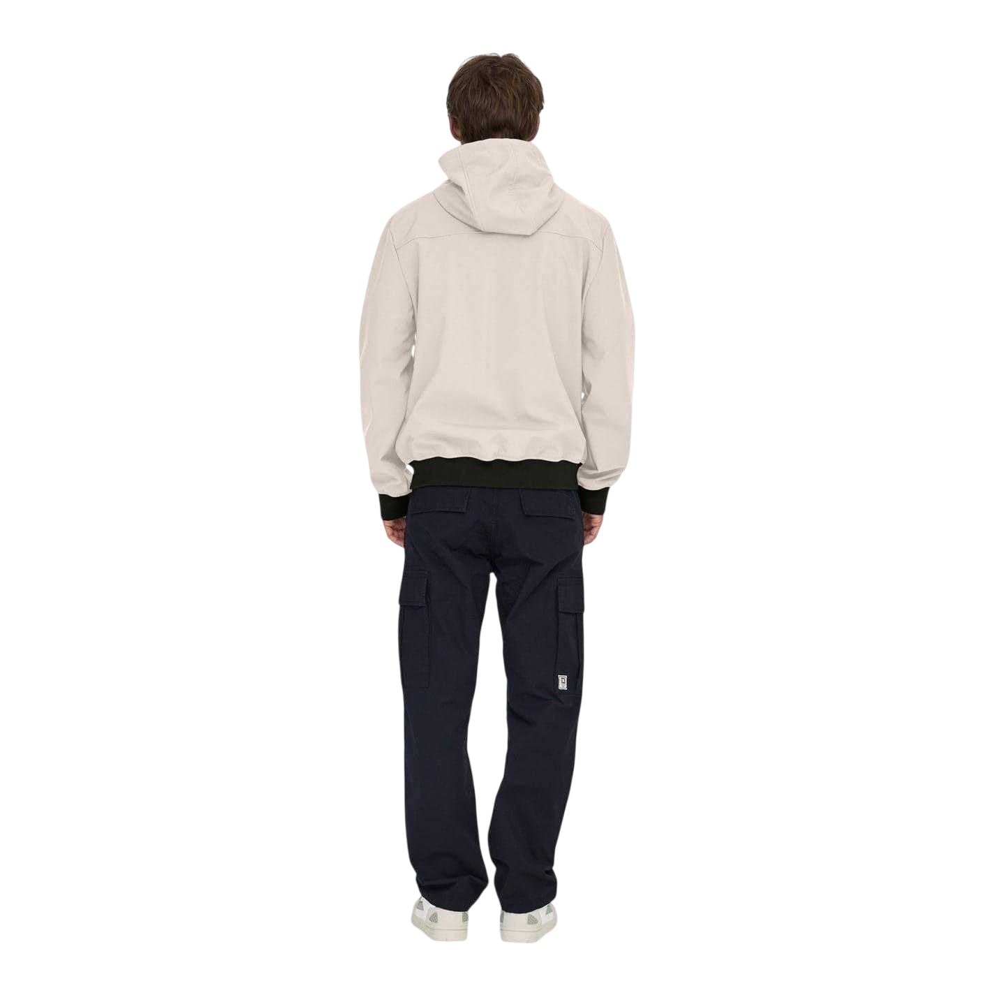 Silver - Back - Only Mens Bowie Hooded Soft Shell Jacket