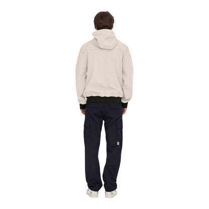 Silver - Back - Only Mens Bowie Hooded Soft Shell Jacket