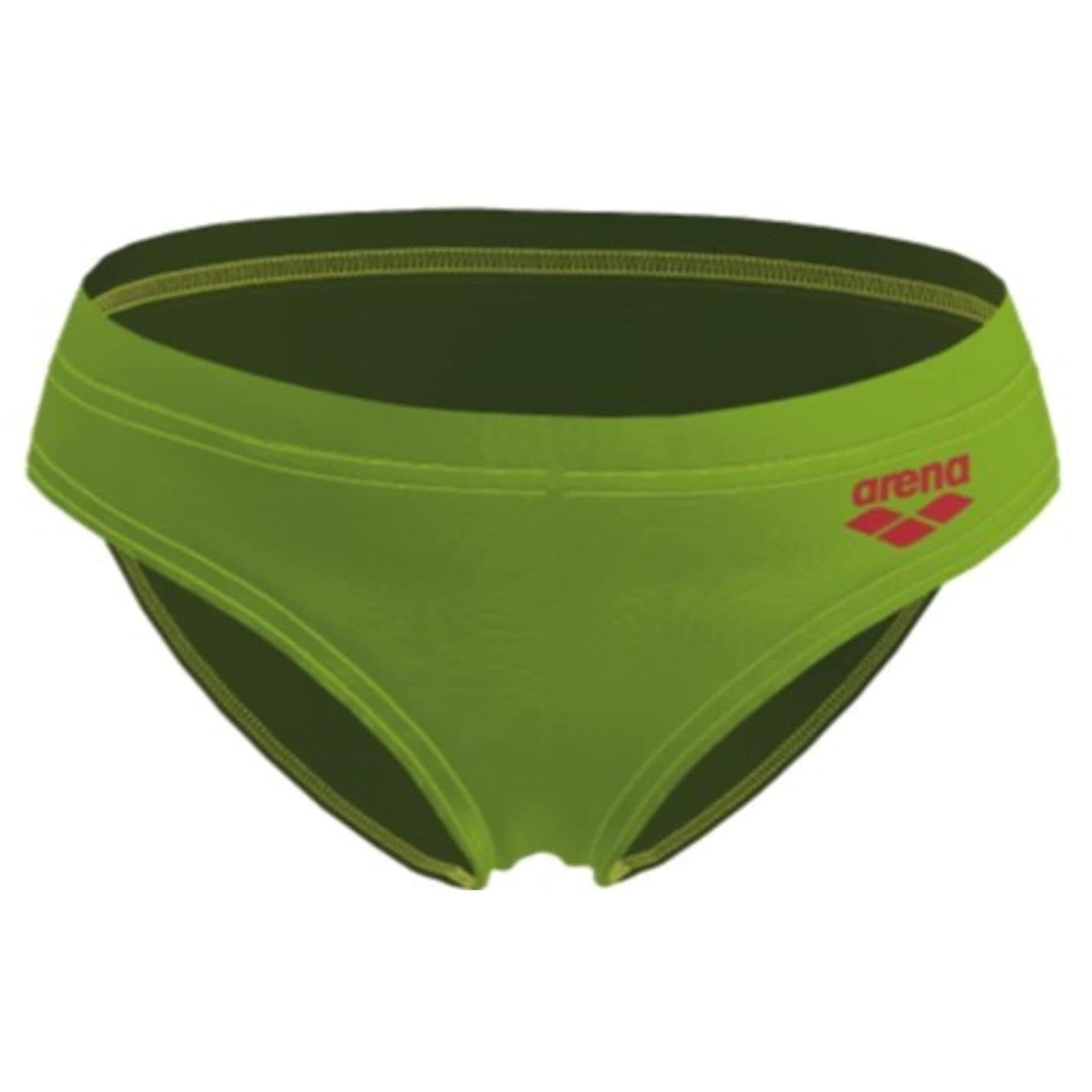 Soft Green - Front - Arena Boys Friends Back Print Swim Briefs