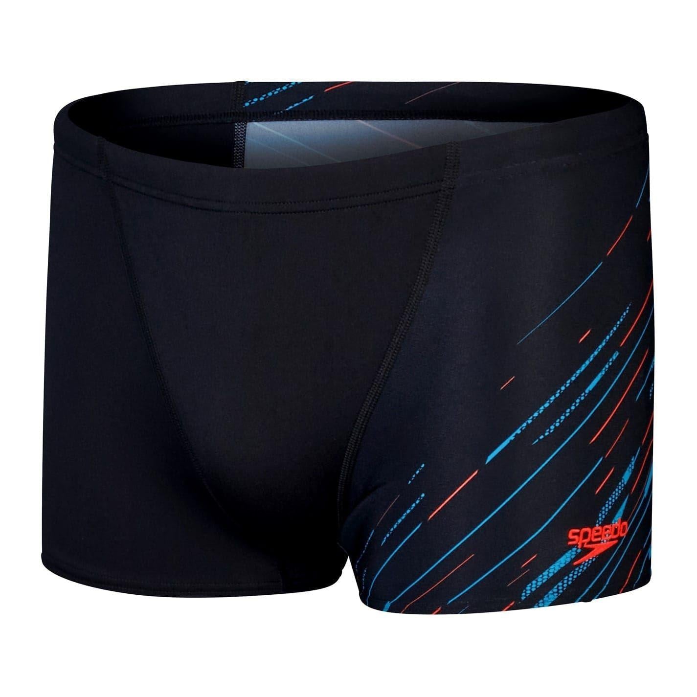 Black-Blue-Red - Front - Speedo Mens Hboom Graphic Print Jammer Shorts