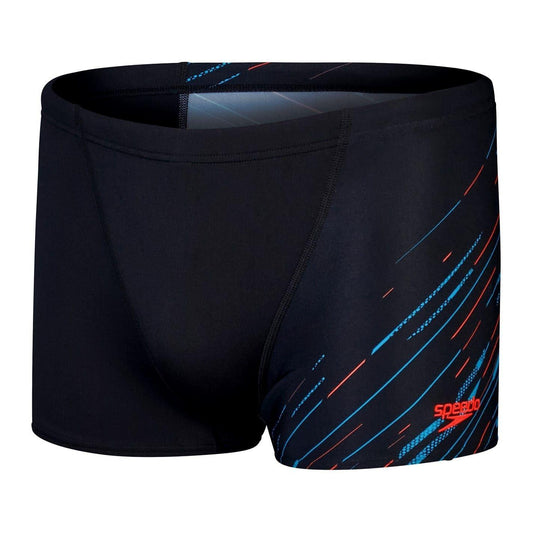 Black-Blue-Red - Front - Speedo Mens Hboom Graphic Print Jammer Shorts