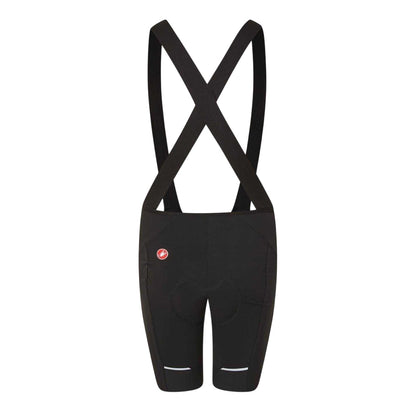 Black - Back - Castelli Womens-Ladies Velocissima 3 Cycling Bib Shorts