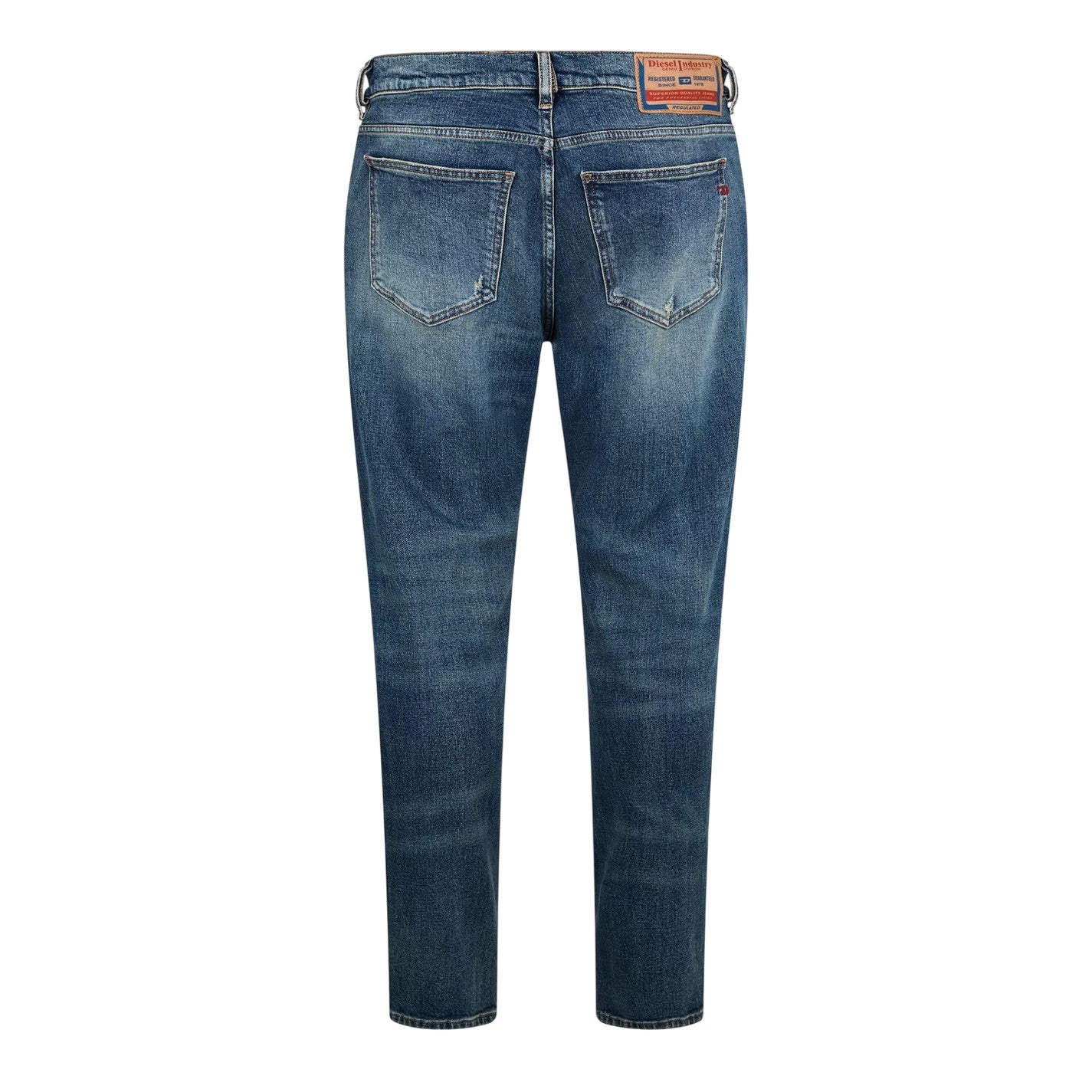 Blue Denim - Back - Diesel Mens Strukt Slim Jeans