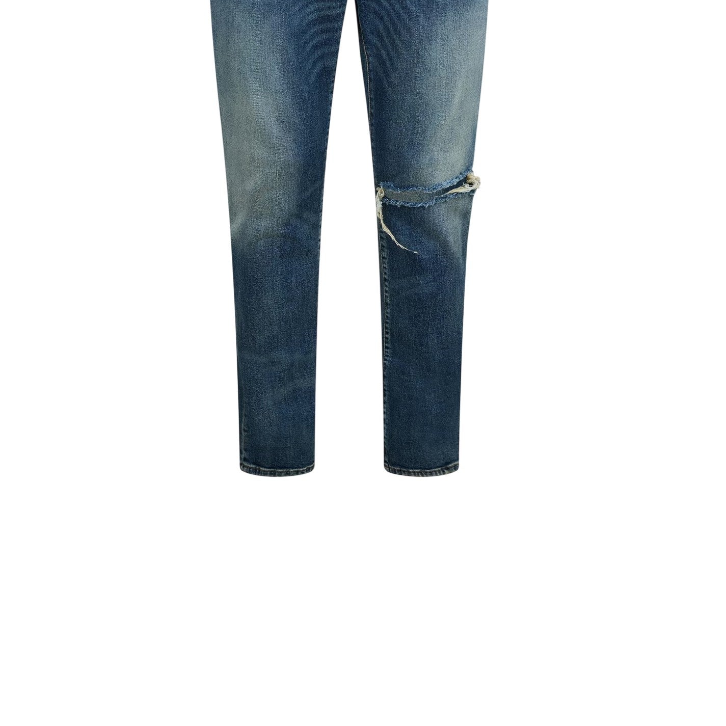 Blue Denim - Side - Diesel Mens Strukt Slim Jeans