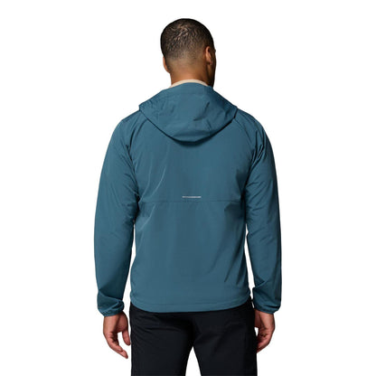 Blue - Back - Columbia Mens Tall Heights Soft Shell Jacket
