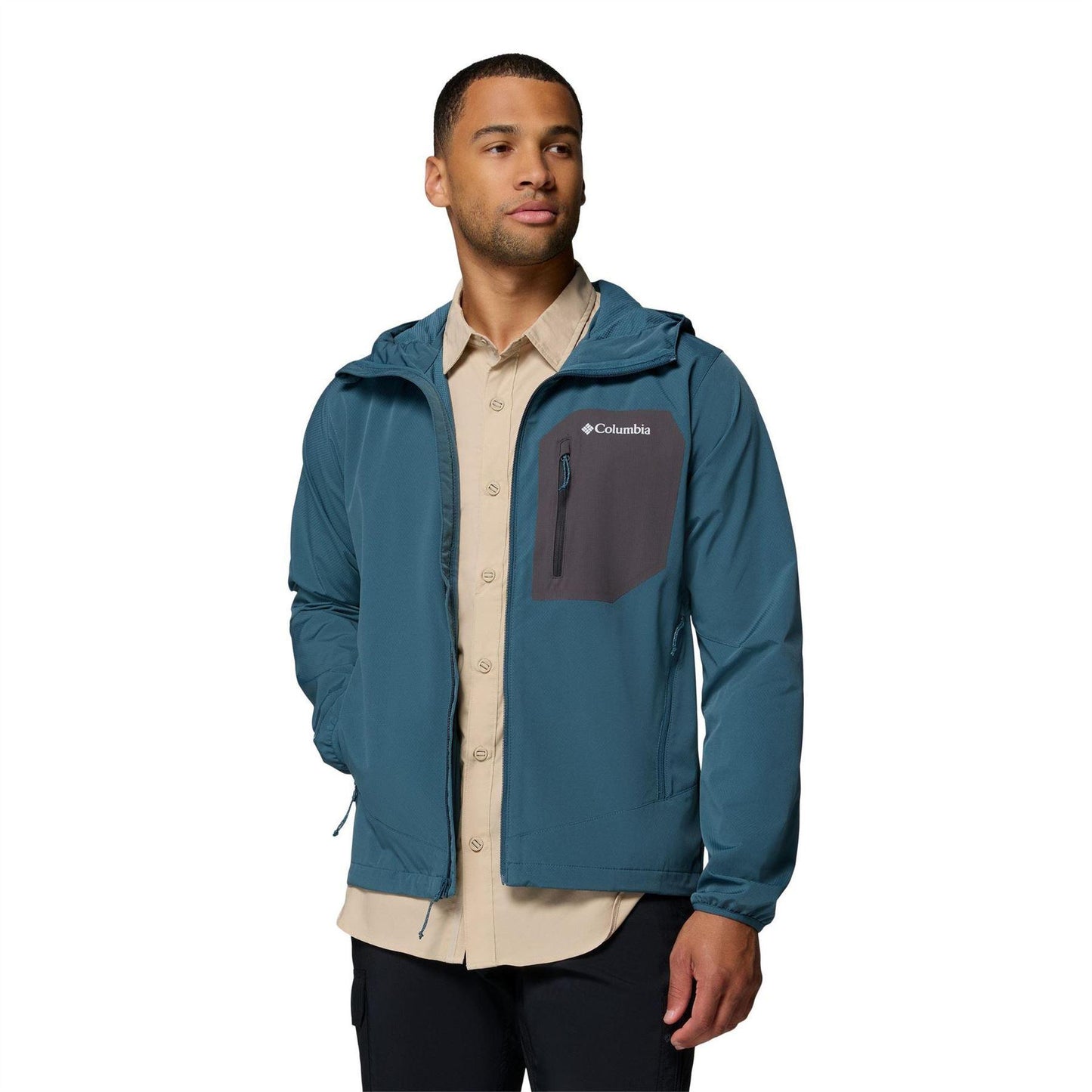 Blue - Lifestyle - Columbia Mens Tall Heights Soft Shell Jacket