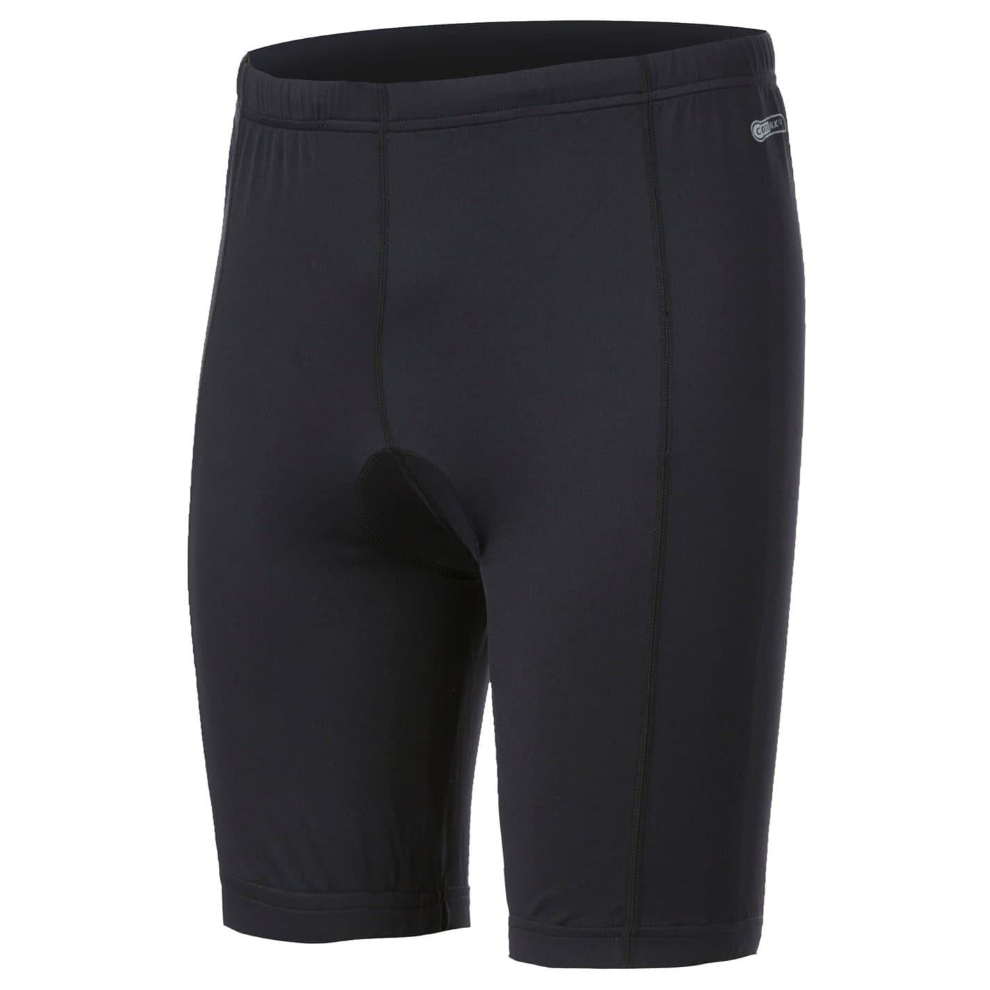 Black - Side - Trespass Mens Malaki Slim Walking Bib Shorts