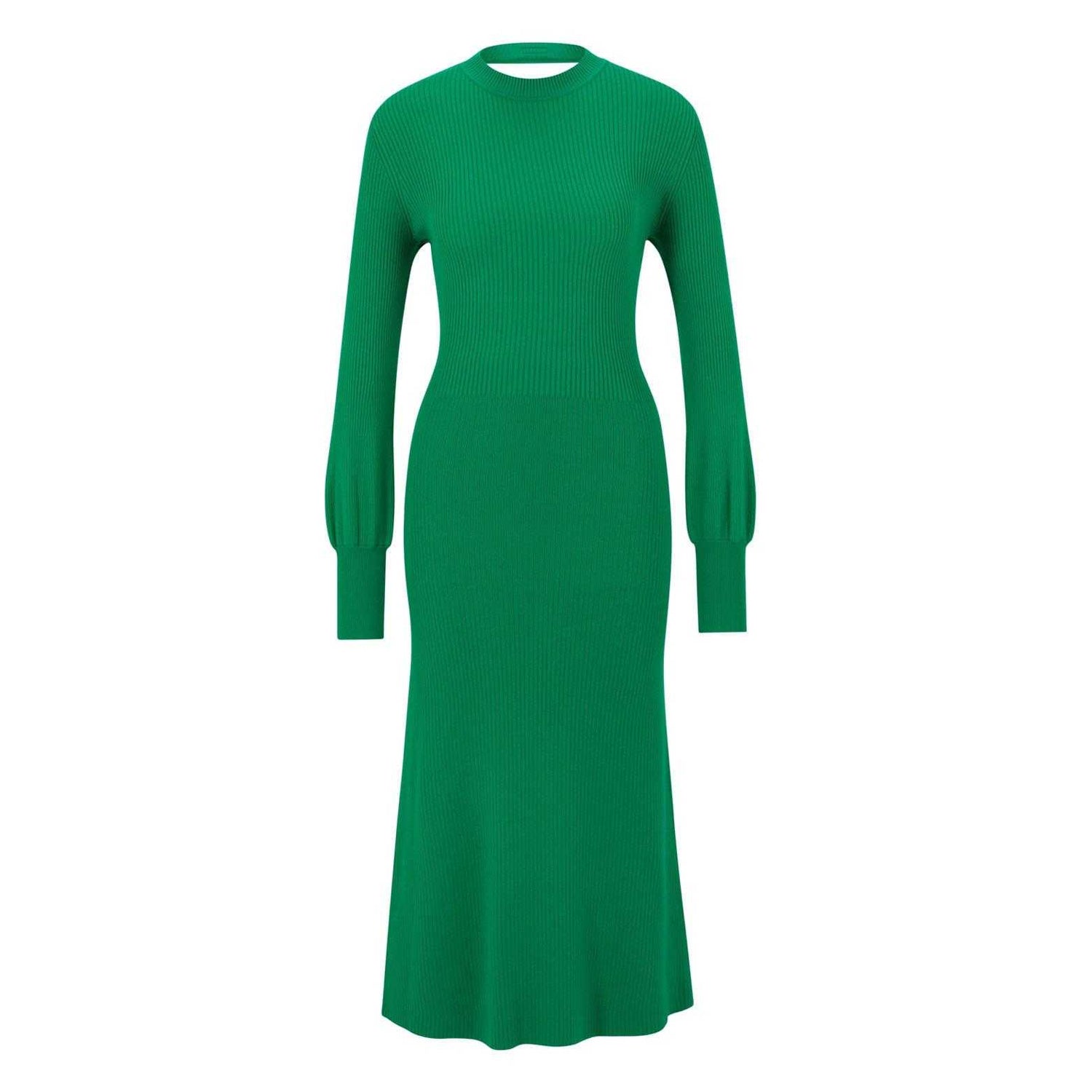 Green - Front - Hugo Womens-Ladies Slopenny Dress