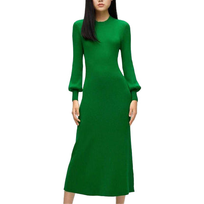 Green - Side - Hugo Womens-Ladies Slopenny Dress