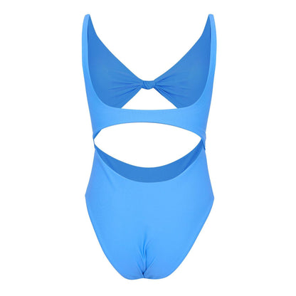 Marine - Back - Jack Wills Womens-Ladies Knotted One Piece Swimsuit