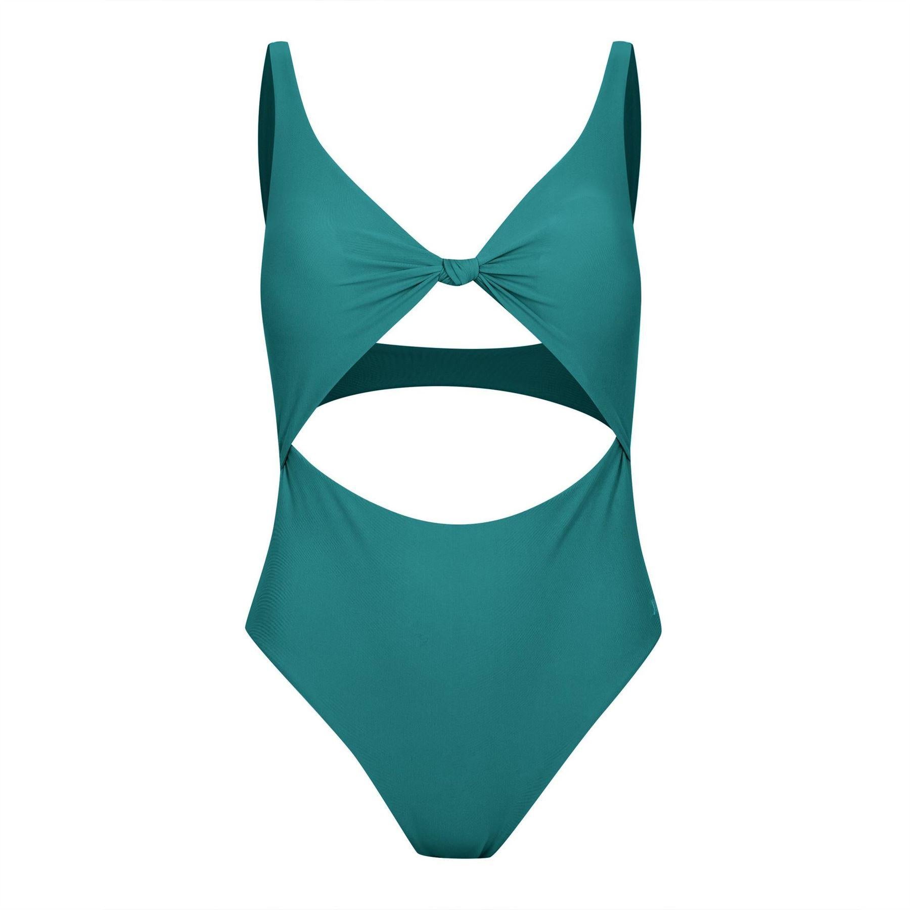 Poseidon - Front - Jack Wills Womens-Ladies Knotted One Piece Swimsuit