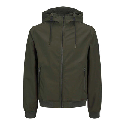 Rosin - Front - Jack And Jones Mens Hooded Soft Shell Jacket