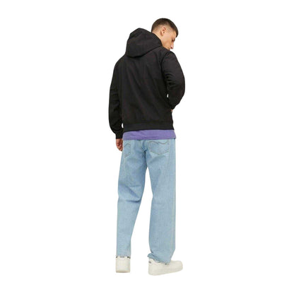 Black - Back - Jack And Jones Mens Hooded Soft Shell Jacket