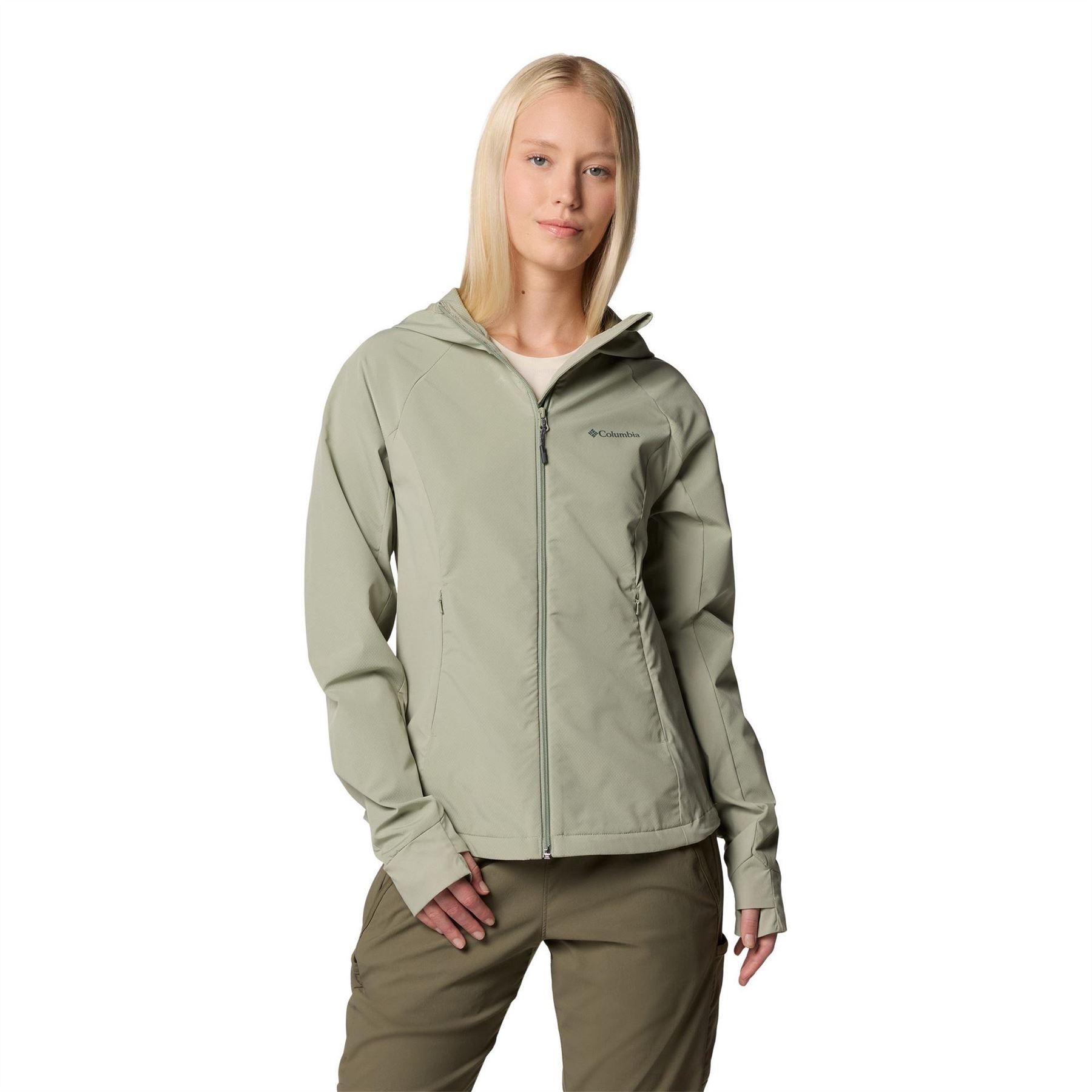 Safari - Front - Columbia Womens-Ladies Sweet As II Hooded Hiking Soft Shell Jacket