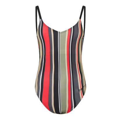 Multicoloured - Front - Zoggs Womens-Ladies Carlo Deep Scoop Fitted One Piece Swimsuit