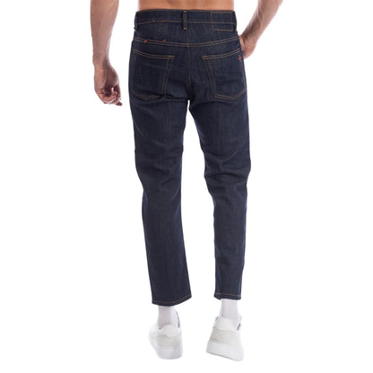 Blue Denim - Back - Diesel Mens D-Fining Tapered Jeans