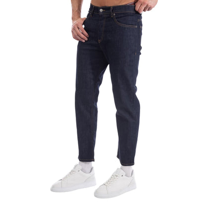 Blue Denim - Side - Diesel Mens D-Fining Tapered Jeans