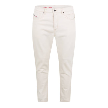 White - Front - Diesel Mens D-Fining Tapered Jeans