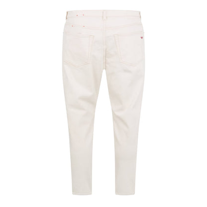 White - Back - Diesel Mens D-Fining Tapered Jeans
