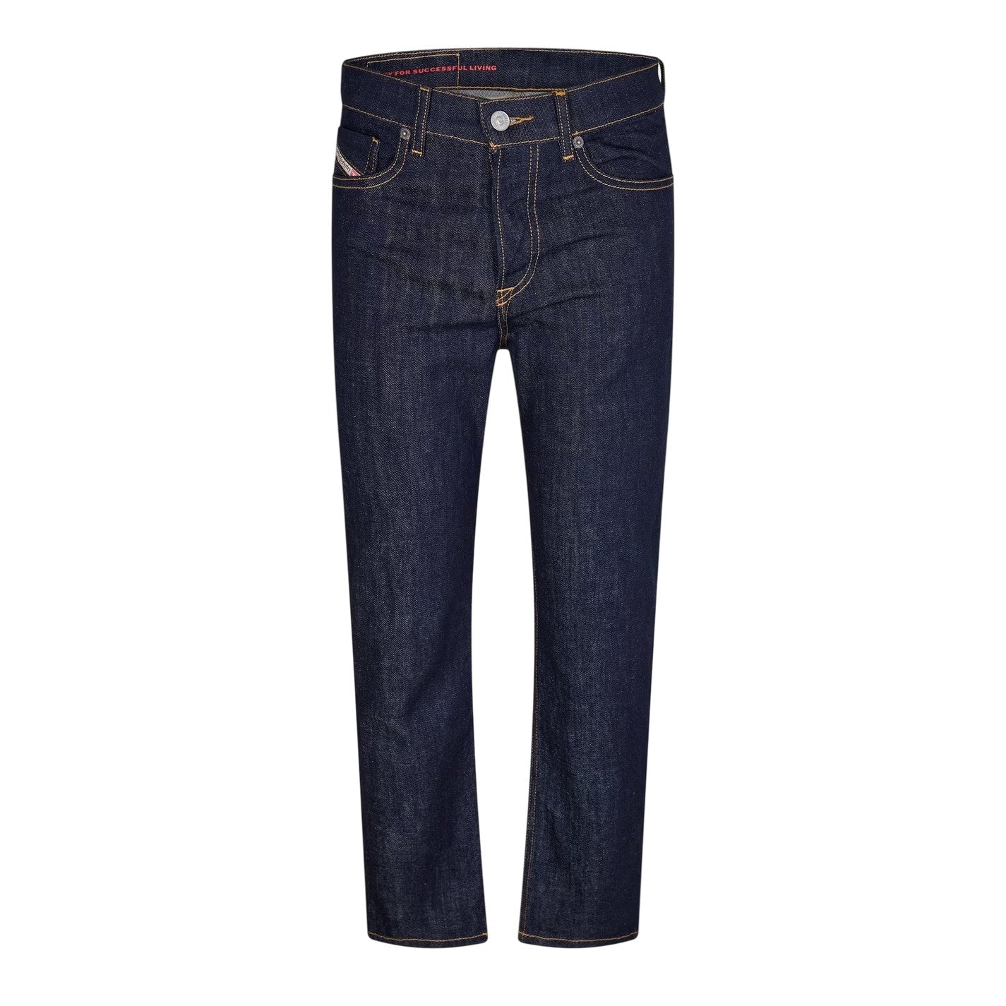 Blue Denim - Front - Diesel Mens D-Fining Tapered Jeans
