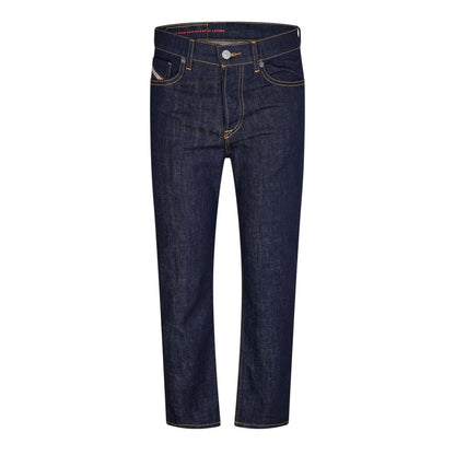 Blue Denim - Front - Diesel Mens D-Fining Tapered Jeans