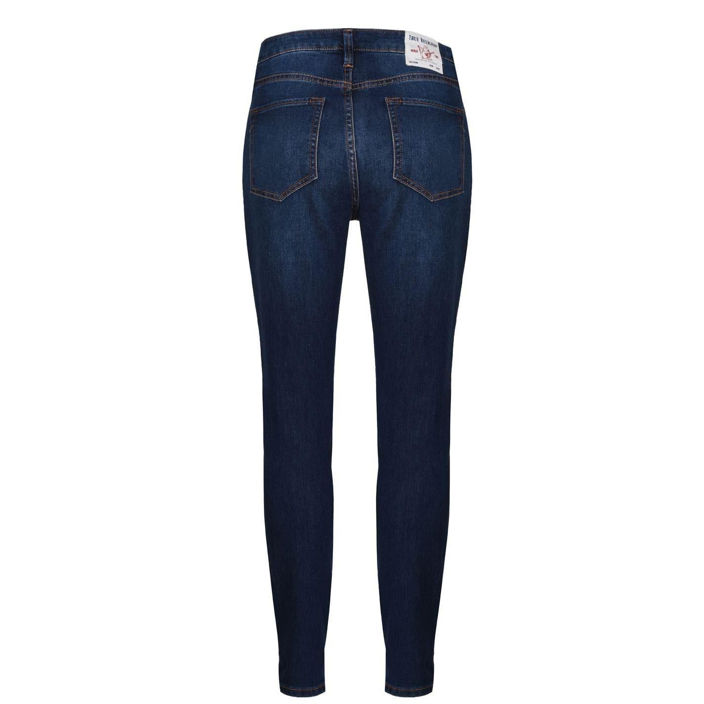 Dark Blue - Back - True Religion Girls Halle Skinny Jeans