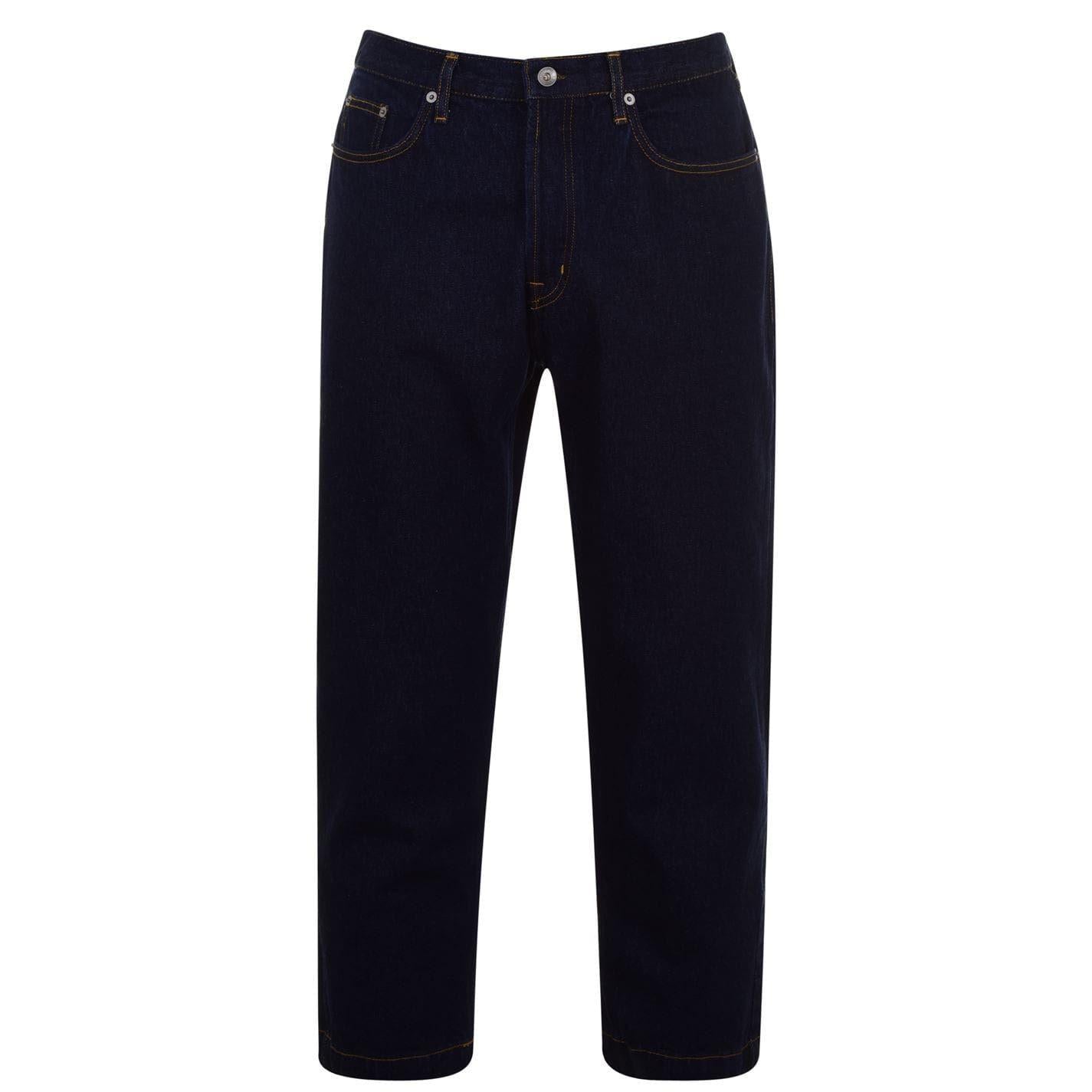 Indigo - Front - Albam Utility Mens Tapered Jeans
