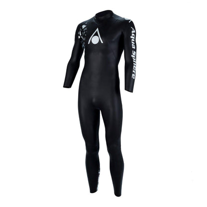 Black - Front - Aquasphere Womens-Ladies Pursuit V3 Slim Full Wetsuit