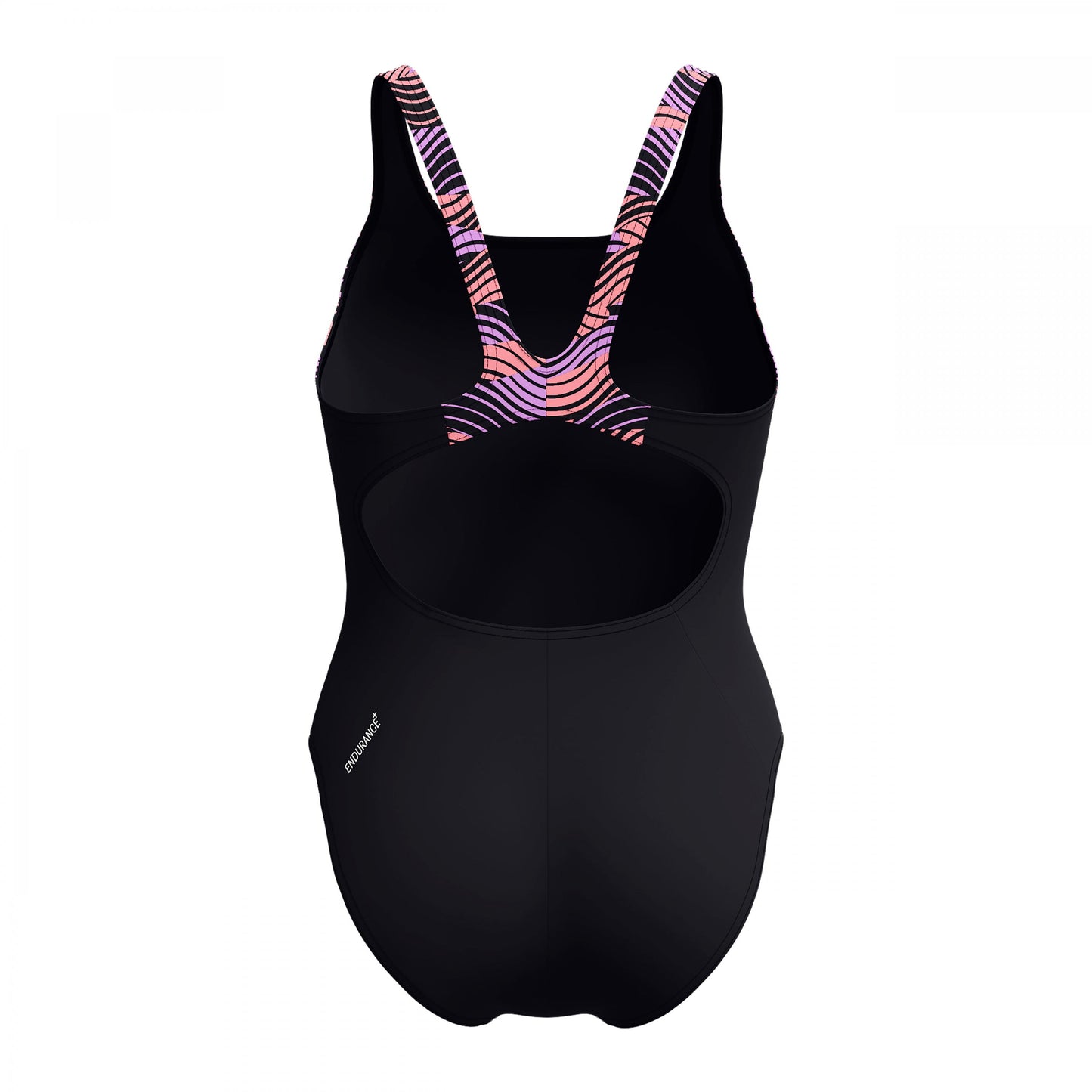 Black - Back - Speedo Womens-Ladies Hyperboom Splice Muscleback One Piece Swimsuit