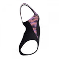 Black - Side - Speedo Womens-Ladies Hyperboom Splice Muscleback One Piece Swimsuit