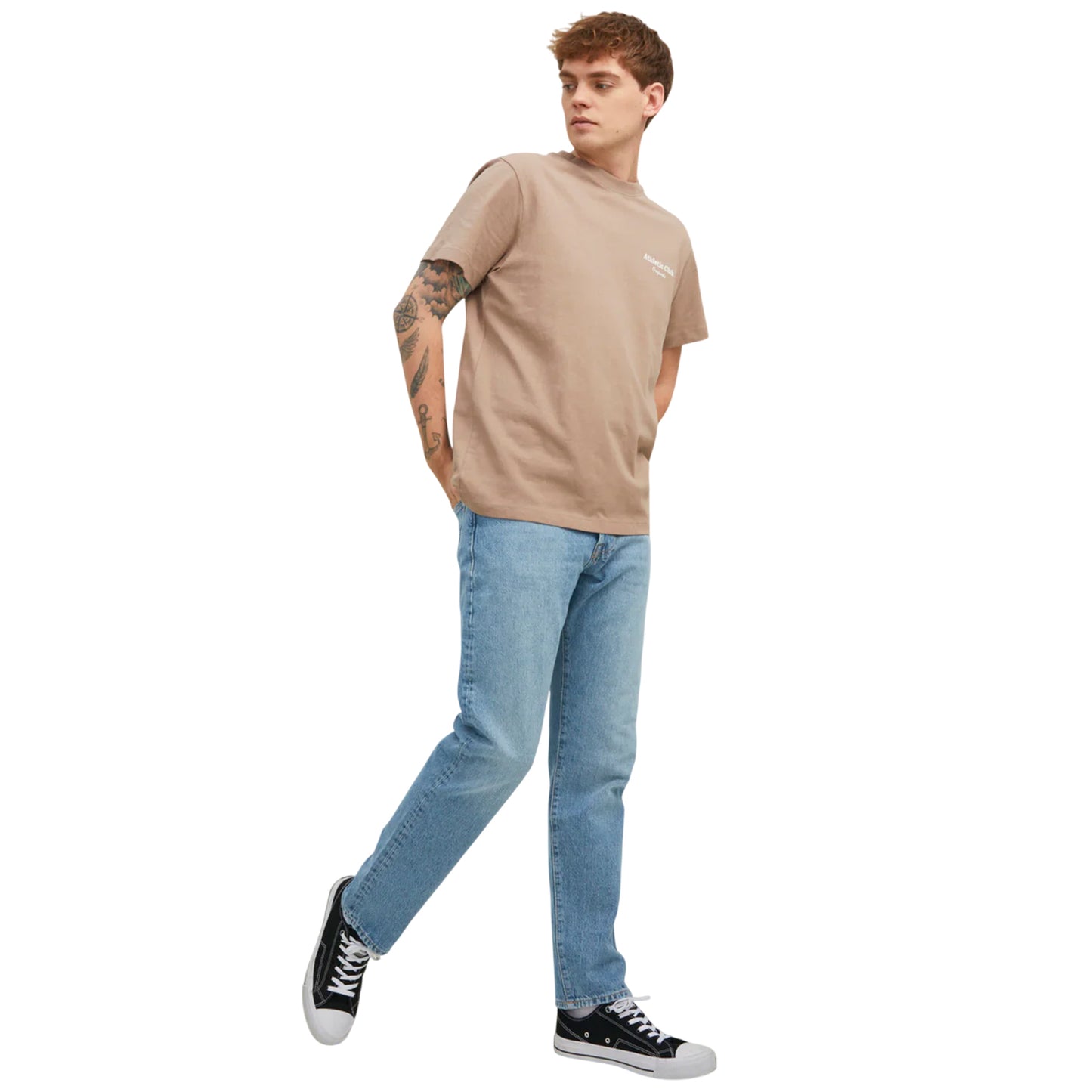 Blue Denim - Lifestyle - Jack And Jones Mens Denim 5 Pockets Slim Jeans