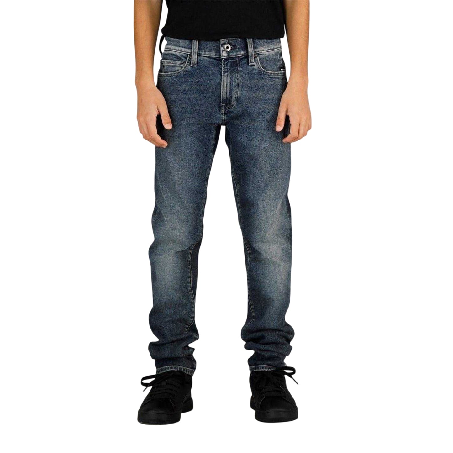 Dark Blue - Front - G-Star Boys Denim Slim Jeans