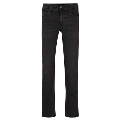 Dark Grey - Front - Boss Mens Delaware Jeans