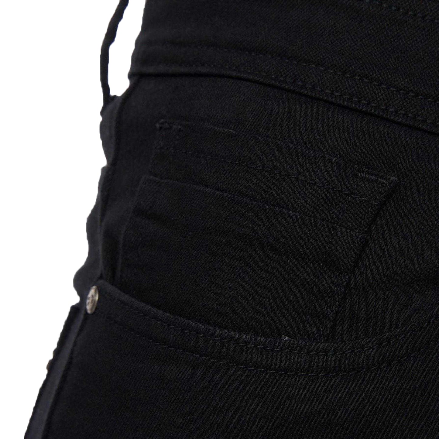 Black - Side - Crosshatch Mens Buraca Slim Jeans