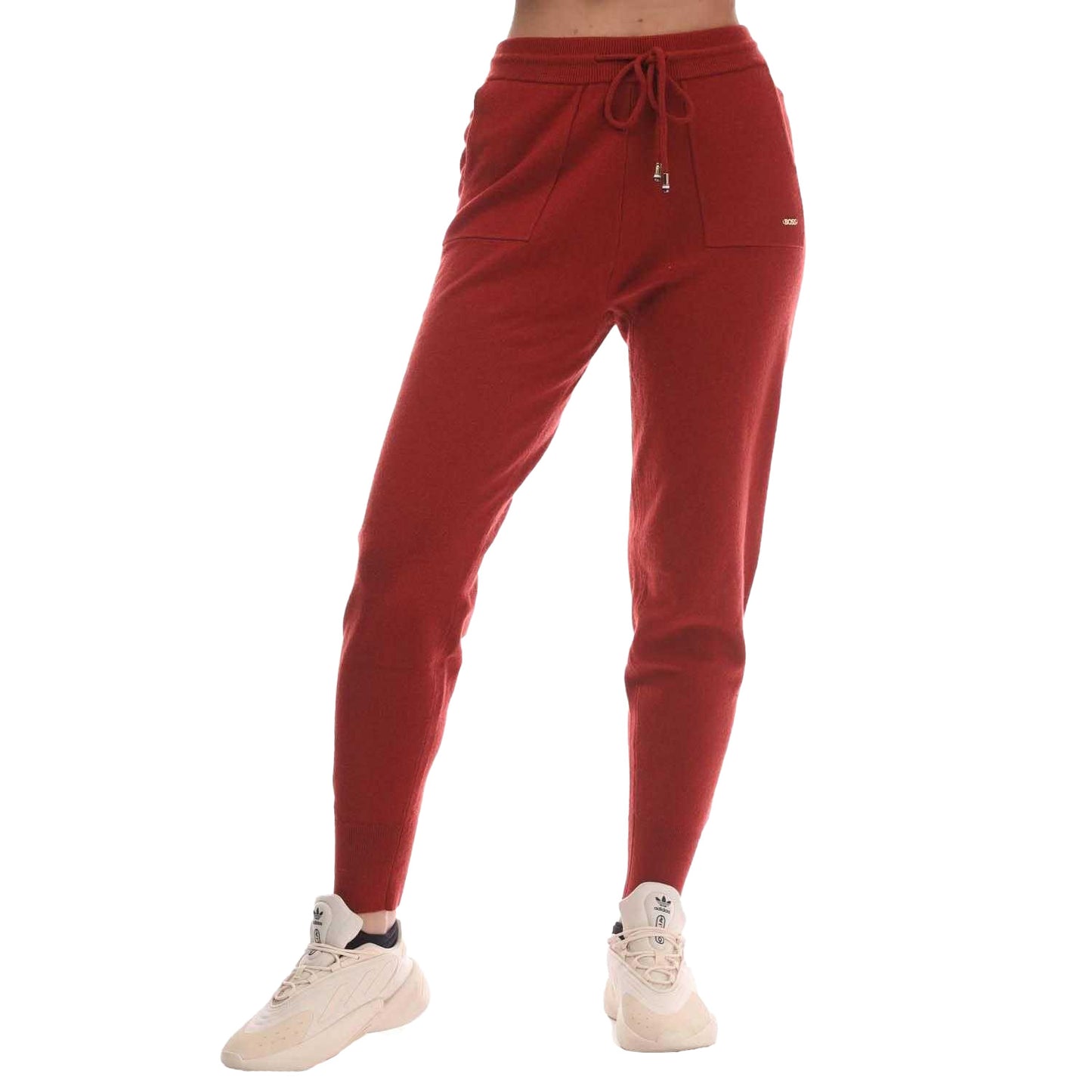 Red - Front - Boss Womens-Ladies Fasolda Jogging Bottoms
