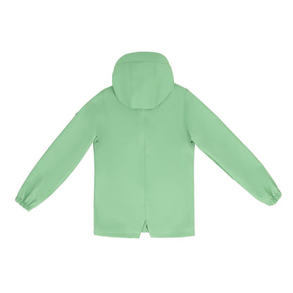 Moss Green - Back - Gelert Childrens-Kids Coast PU Jacket