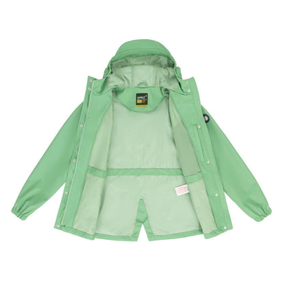 Moss Green - Side - Gelert Childrens-Kids Coast PU Jacket