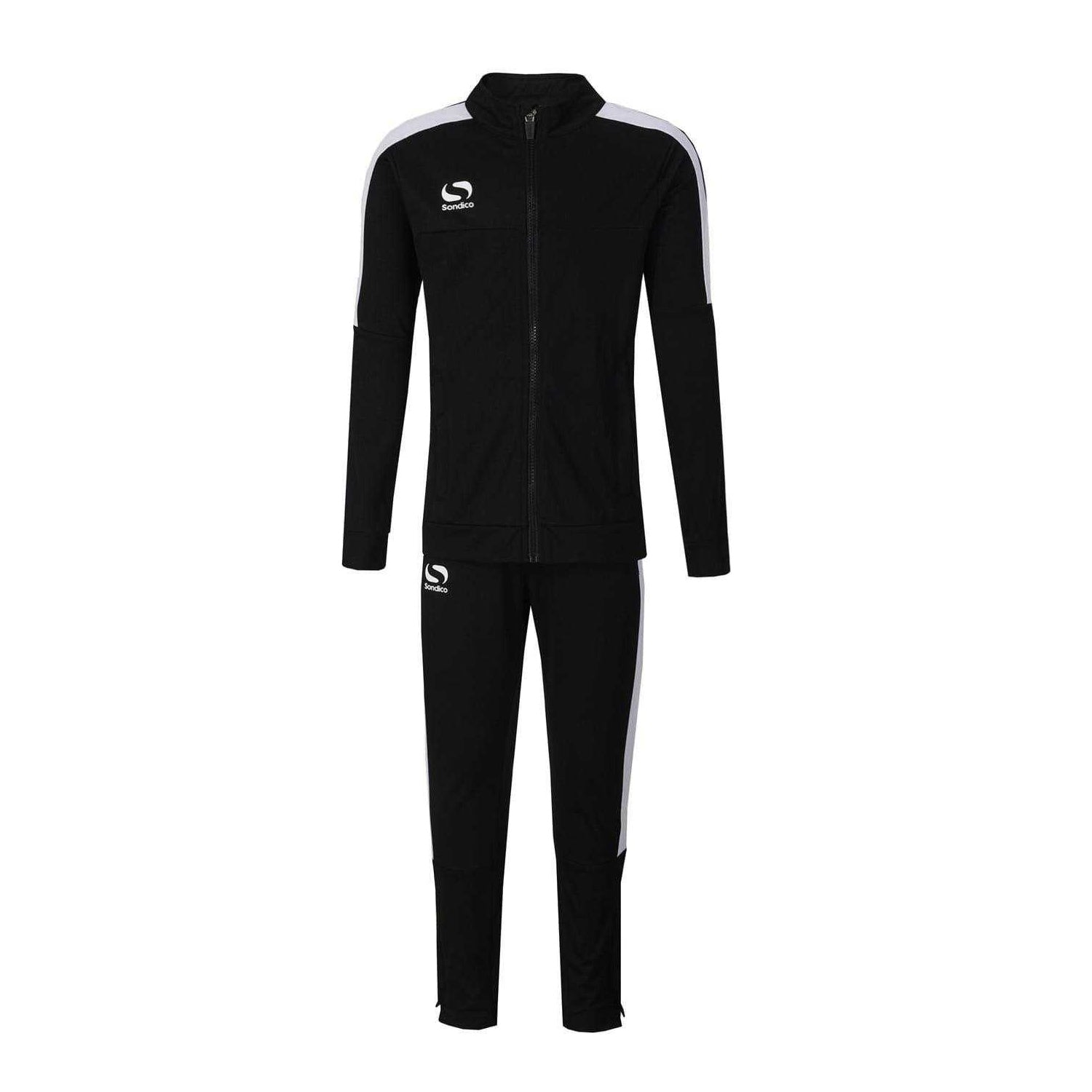 Black-White - Front - Sondico Mens Strike Tracksuit Set