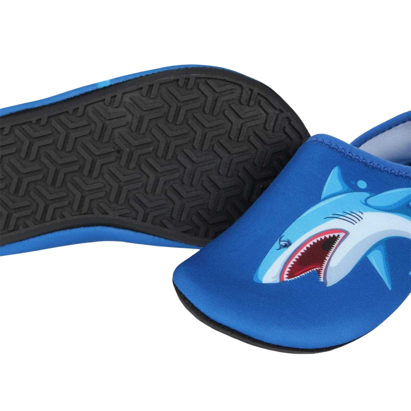 Blue - Side - Hot Tuna Childrens-Kids On Splasher Shark Water Shoes