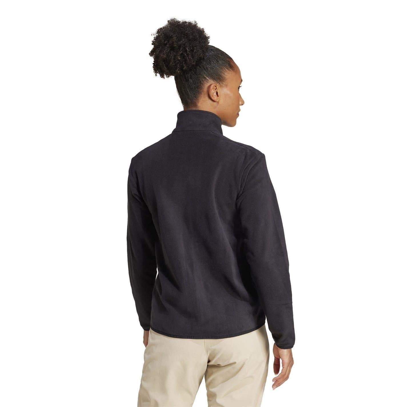 Black - Back - Adidas Womens-Ladies Xperior Softshell Fleece Jacket