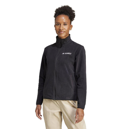Black - Lifestyle - Adidas Womens-Ladies Xperior Softshell Fleece Jacket