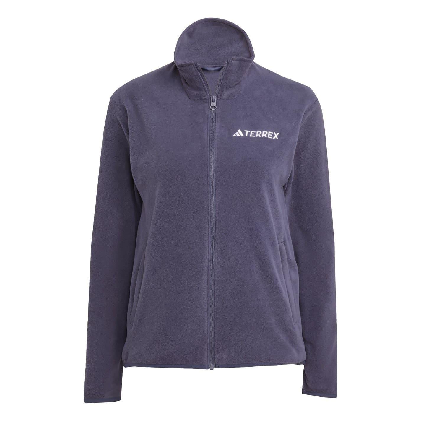 Shadow Blue - Front - Adidas Womens-Ladies Xperior Softshell Fleece Jacket