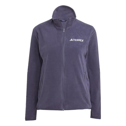 Shadow Blue - Front - Adidas Womens-Ladies Xperior Softshell Fleece Jacket